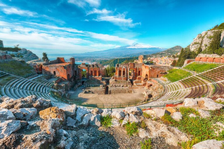 Amphitheater in Taormina, Italy